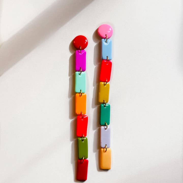 Delaney and Blu - Wholesale Dangle Earrings - Chiclet Drops2