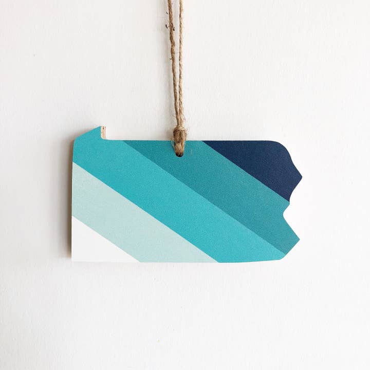 Hemlock & Heather - Wholesale Ornament - Comal Stripes State Ornaments44