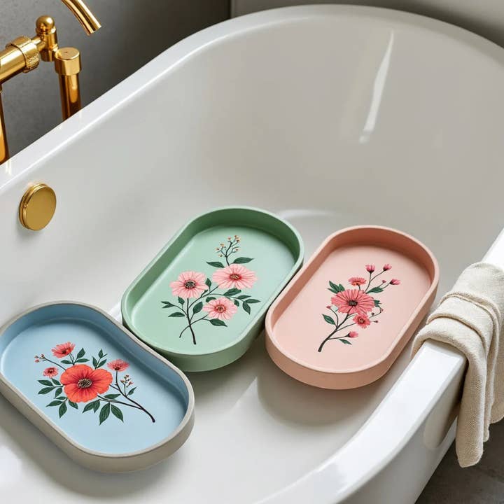 Priscila Leen Arts at Florida Soap Candle - Wholesale Jewelry Dish - Oval Concrete Resin Tray13