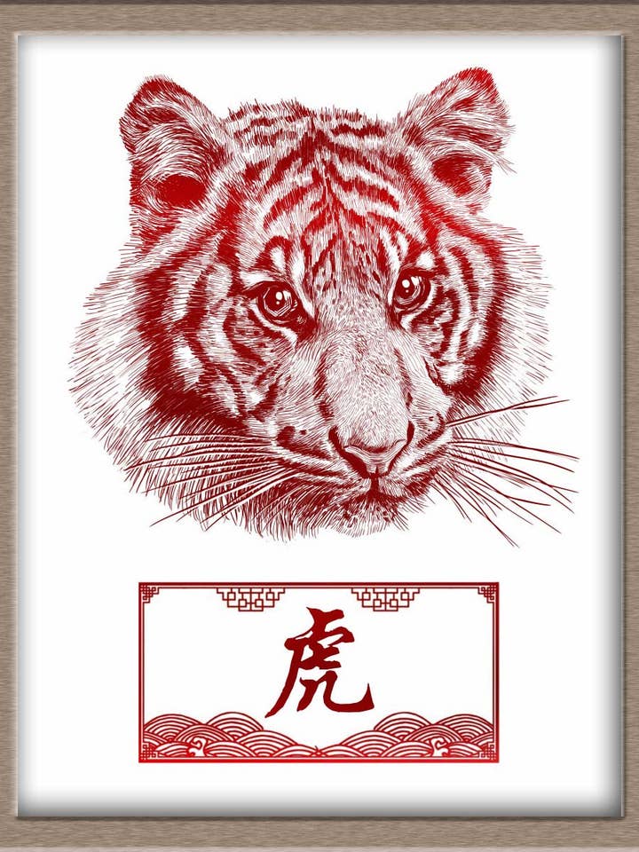 Chinese Zodiac - 03 - Tiger for wholesale by JoyousJoyfulJoyness