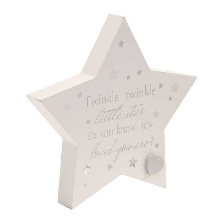 Placa para repisa Twinkle Twinkle Star para venta al por mayor de WIDDOP and Co.