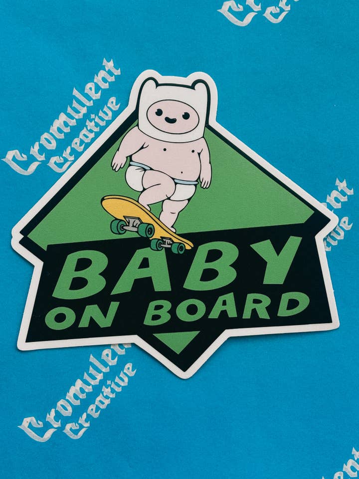 Bebè a Bordo // Adesivo per la vendita all'ingrosso da parte di Cromulent Creative