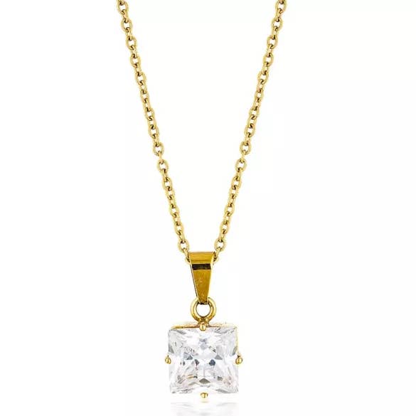 Erin Crystal Charm Necklace for wholesale by Nanda Jewelry