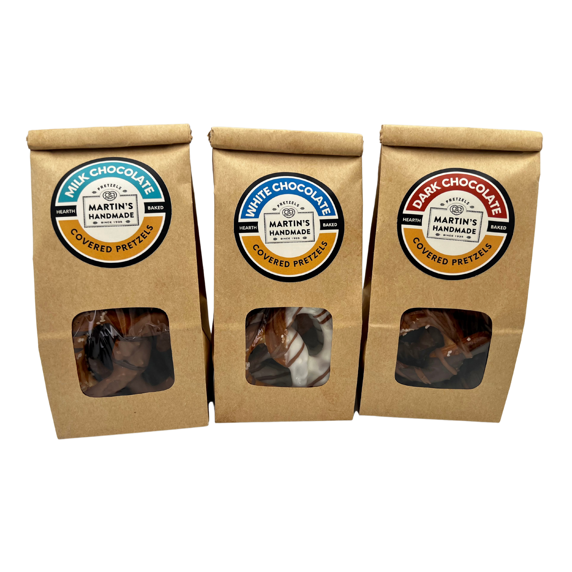 Martins Handmade Pretzels – Großhandel Süßigkeiten mit Schokoglasur – Handgetauchte Brezeln mit Milchschokolade, 3 Stück1