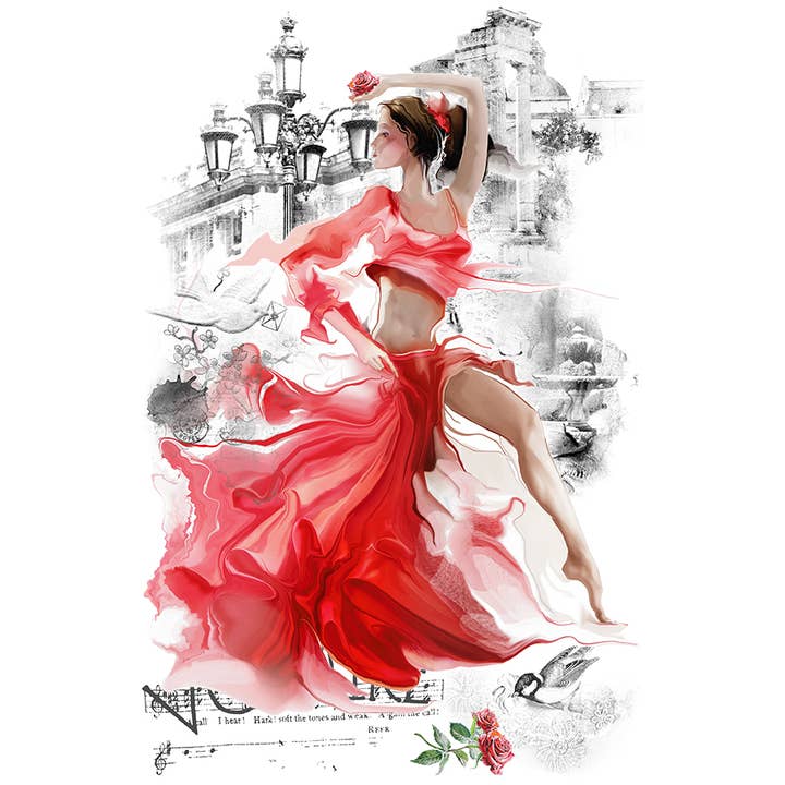 Let's Tango - Large Cut Into 3 Sheets for wholesale by Hokus Pokus