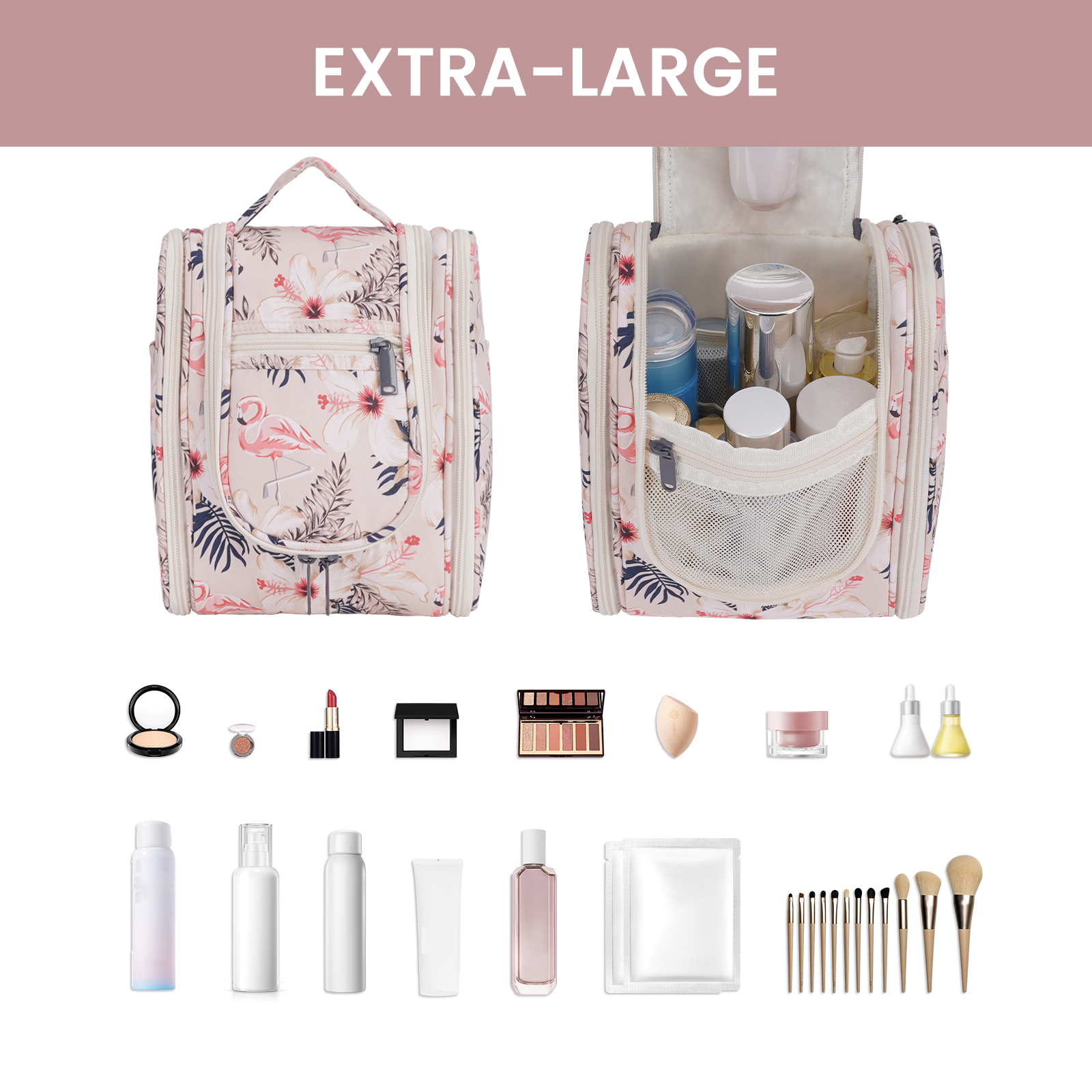 wandf - Wholesale Toiletry Bag - Women's - Hanging Travel Toiletry Cosmetic Bag for Women30