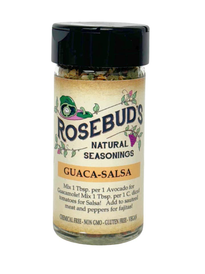 SALSA AU GUACA pour la vente par Rosebud’s Real Food