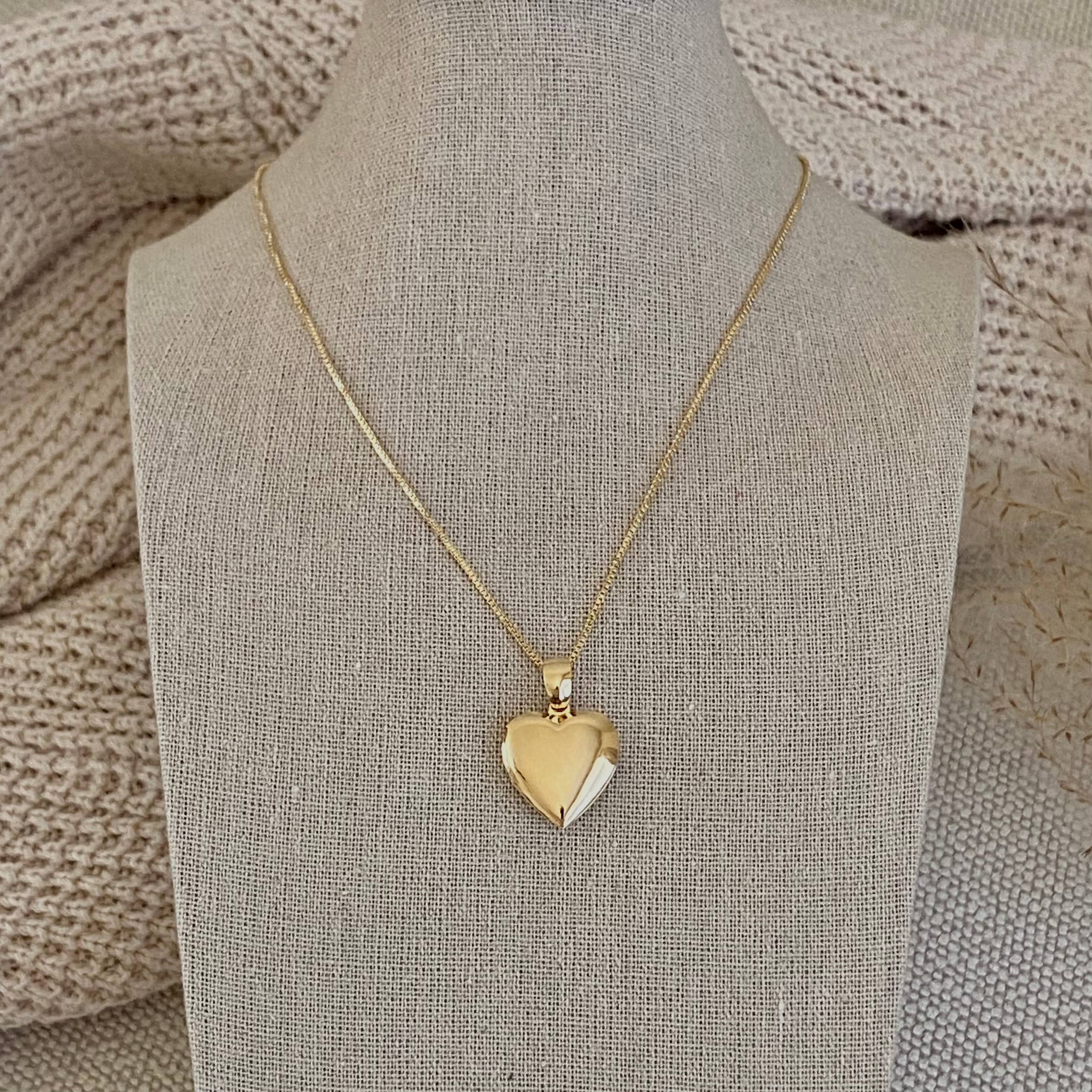 Amady Jewelry - Wholesale Pendant/Charm Necklace - Heart locket necklace 18k Gold Filled heart shape pendant6