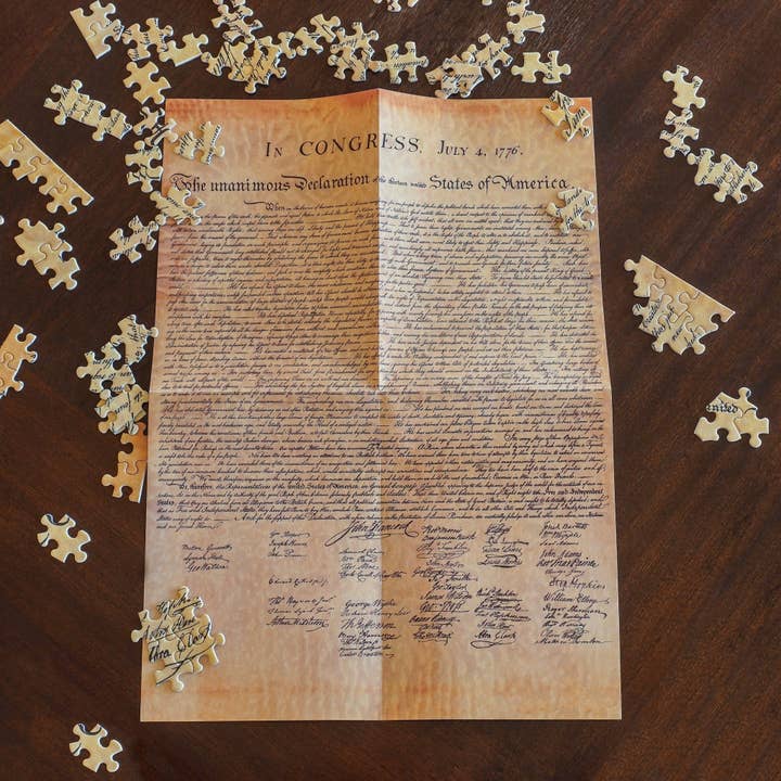 National Archives Foundation - Wholesale Puzzle - Adult - Declaration of Independence 1,000 Piece Puzzle