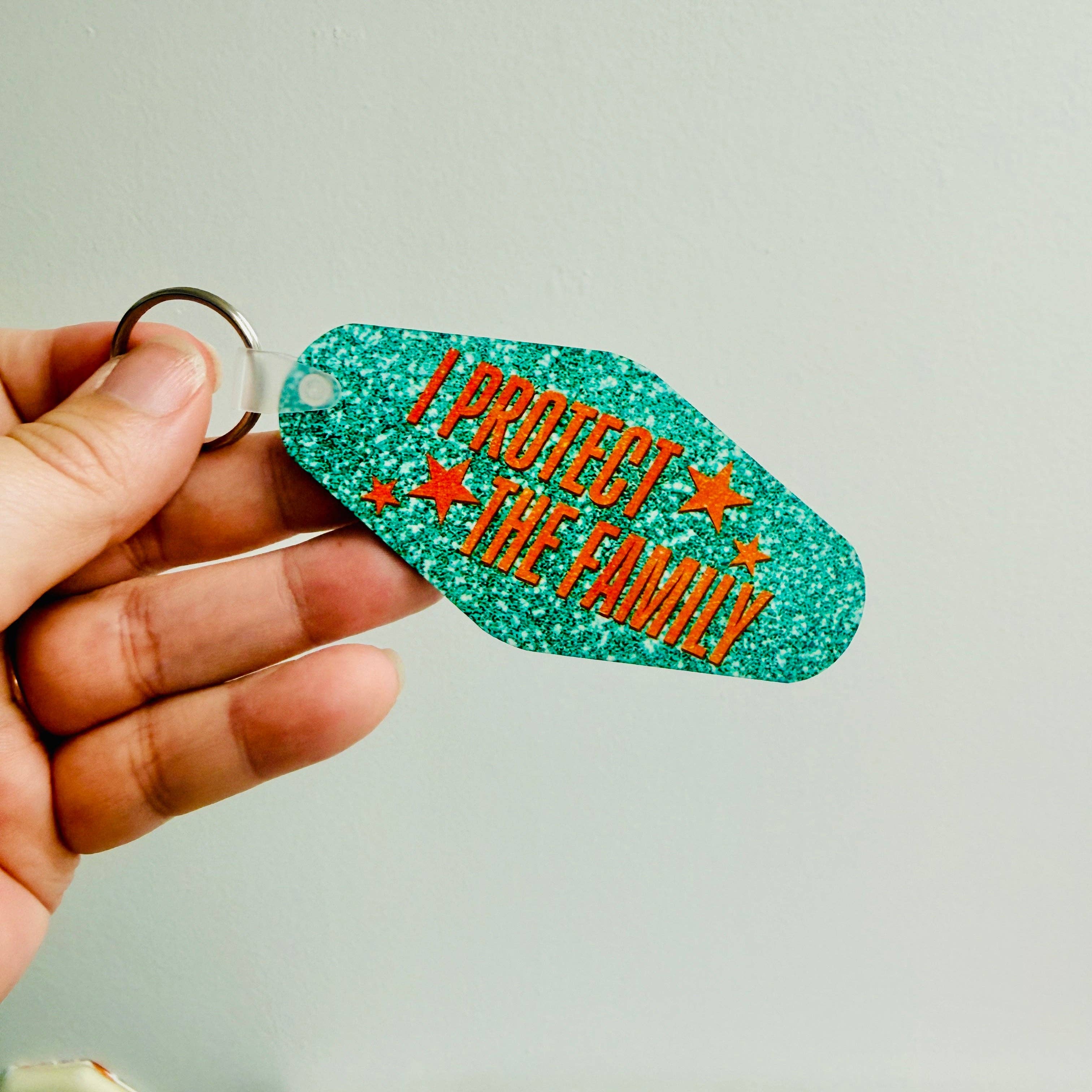 Sonny Rising - Wholesale Keychain - Women's - Motel Style Keychain, I Protect The Family1