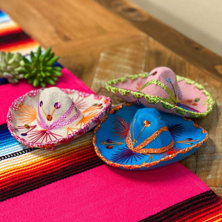 El Paso Saddleblanket - Wholesale Hat Accessory - Women's - Colorful Mini Sombrero