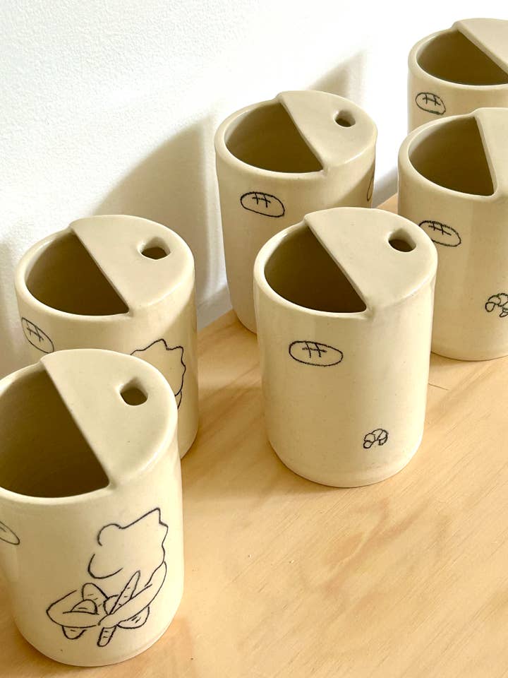 Custom Order: Travel Cup for wholesale by Cup Half Full Ceramics