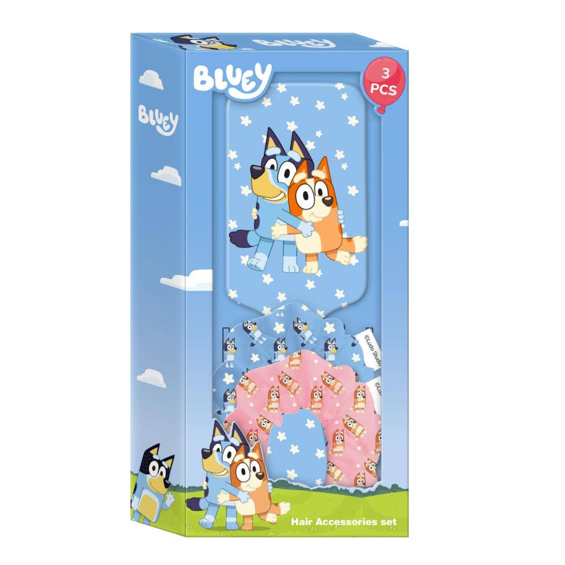 Mastoys, S.L. - Wholesale Hair Accessories Set - Kids - BLUEY 2-PIECE BEAUTY ACCESSORY SET - 25000033010