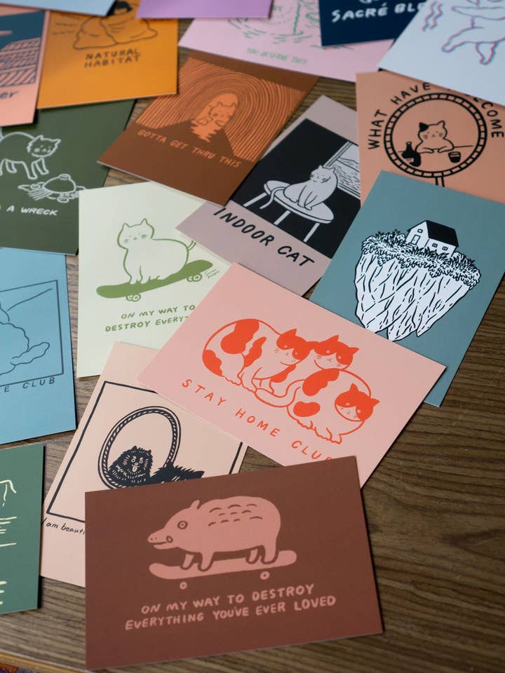 Satoshi Kurosaki 20 Postcard Pack for wholesale by Stay Home Club