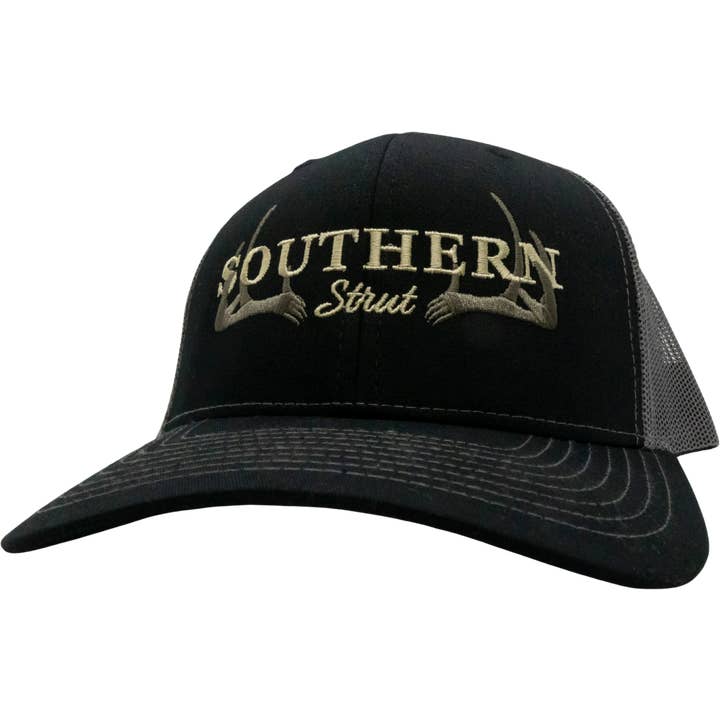 Southern Strut - Wholesale Truckerpet - Uniseks - Zuidelijke Gewei Geborduurde Trucker - Handgeselecteerde €10 Pet!