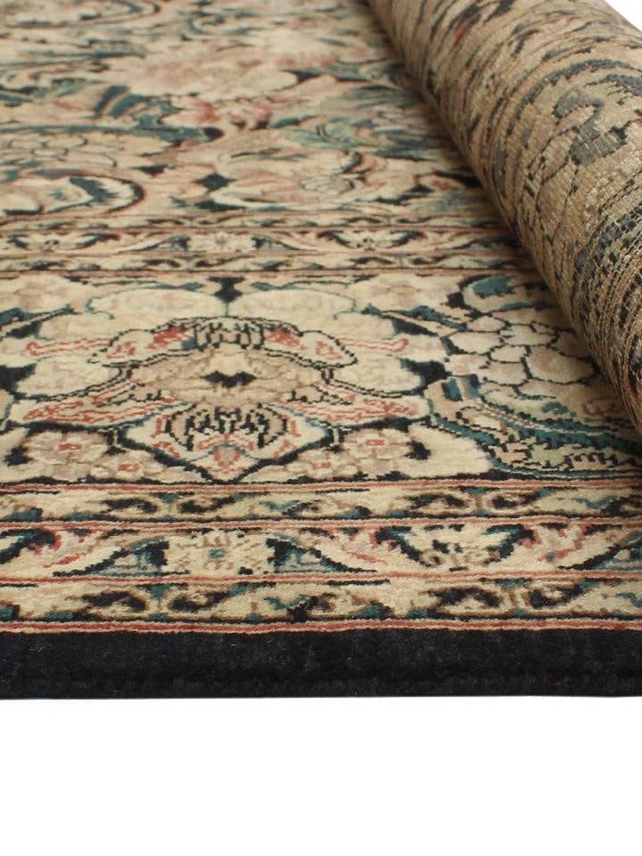 Wali Rimjhim Black/Green Rug, 8'1" x 10'0" for wholesale by Noori Rug