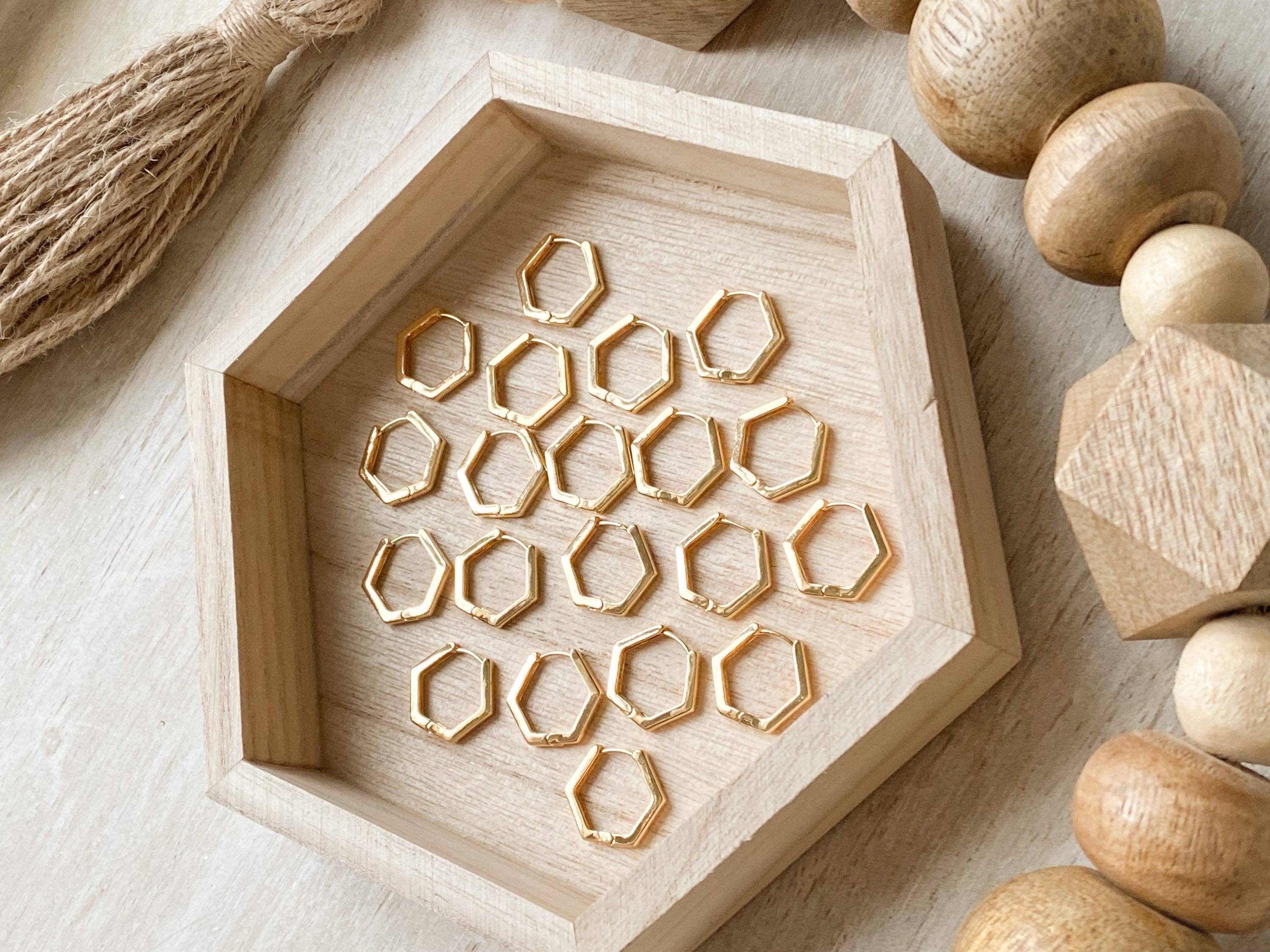 Agaveh girl - Wholesale Huggie Earrings - Hexi Huggies3