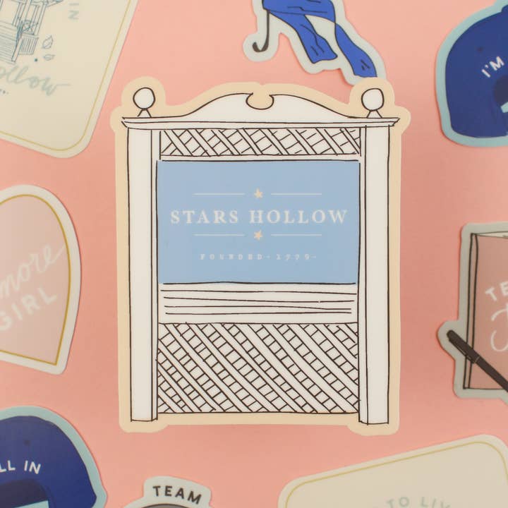 Declaration & Co - Wholesale Sticker - Stars Hollow Sign | Gilmore Girls Sticker1