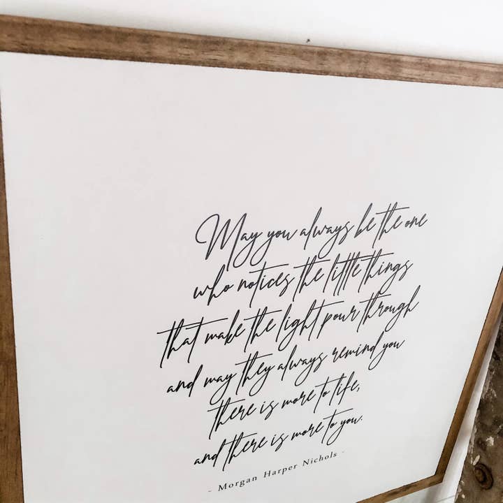 WillowBee Signs & Designs - Wholesale Sign - Morgan Harper Nichols Inspirational Quote