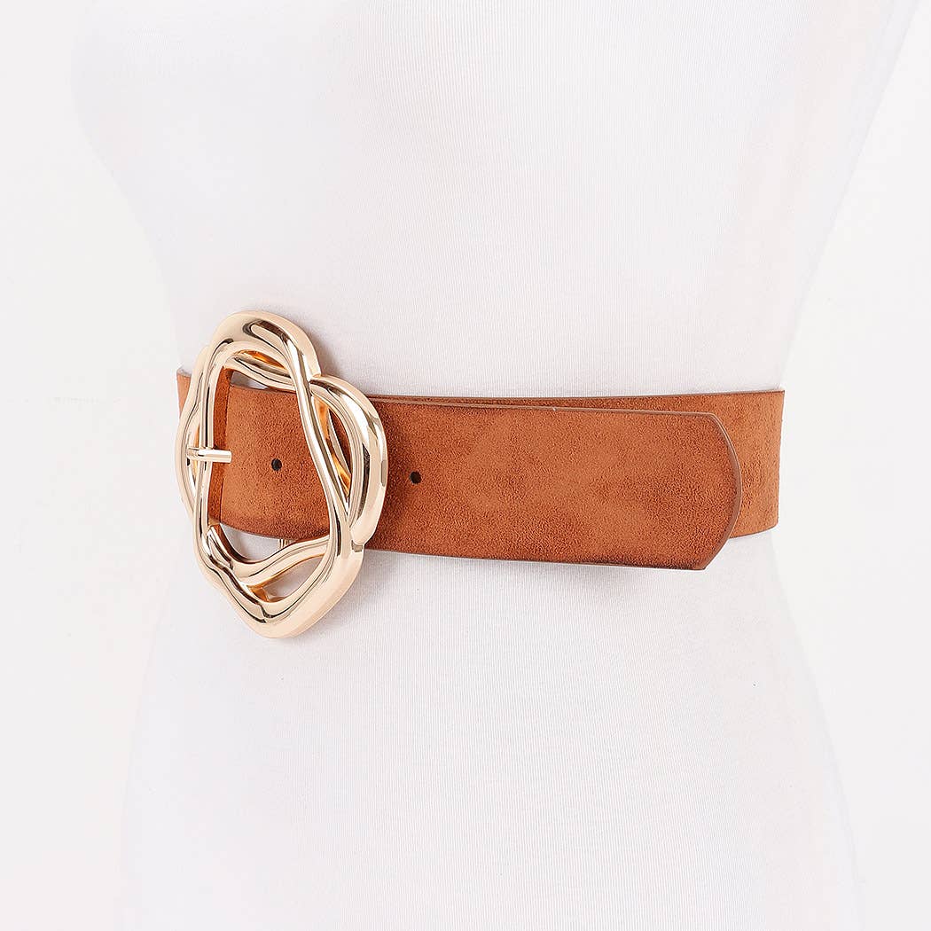 3AM BY H&D ACCESSORIES - Wholesale Belt - Women's - Unique Twisted Buckle Belt3