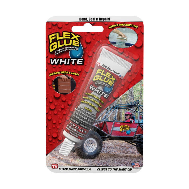 Everyday Supply Co - Wholesale Glue - Flex Seal Mini White Waterproof Glue 0.75 oz