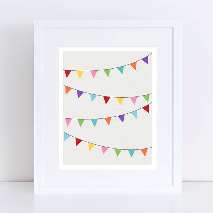 Farverigt Bunting Print for engroshandel hos Creative Monsoon
