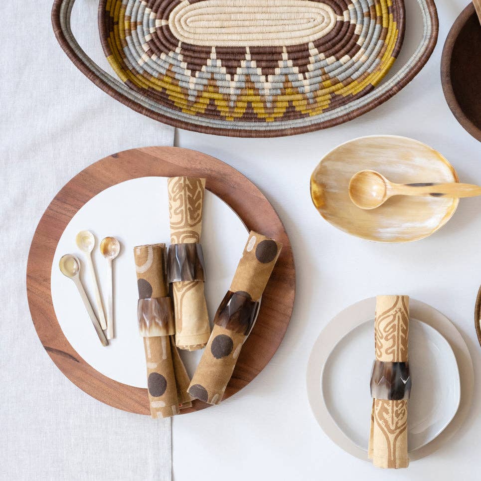 MAADILI COLLECTIVE – wholesale Kitchen spoon – Long Handle Horn Condiment Spoon4