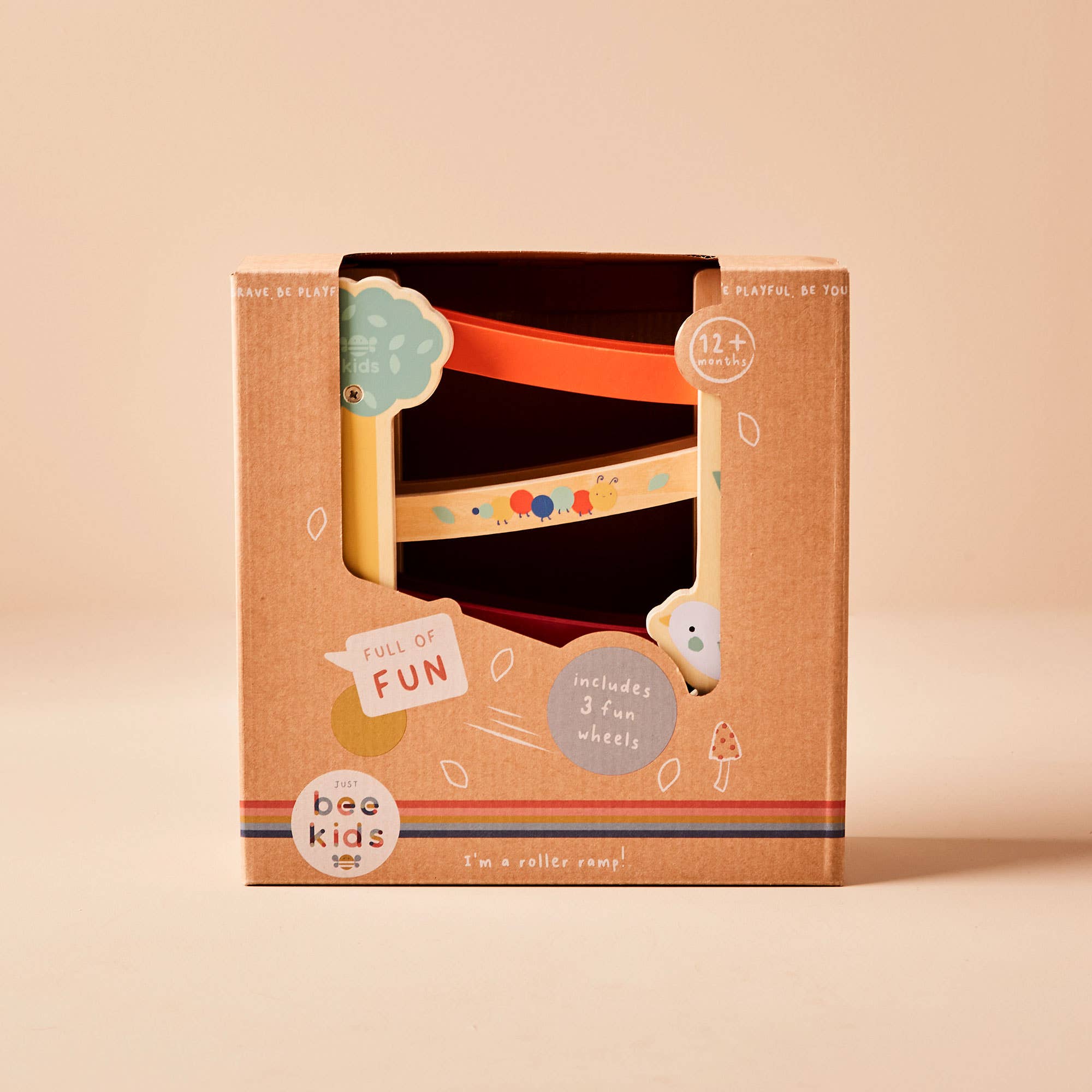 Just Bee Kids – wholesale Wood toy – Child – Just Bee Kids Wooden Garden Roller Ramp Toy1