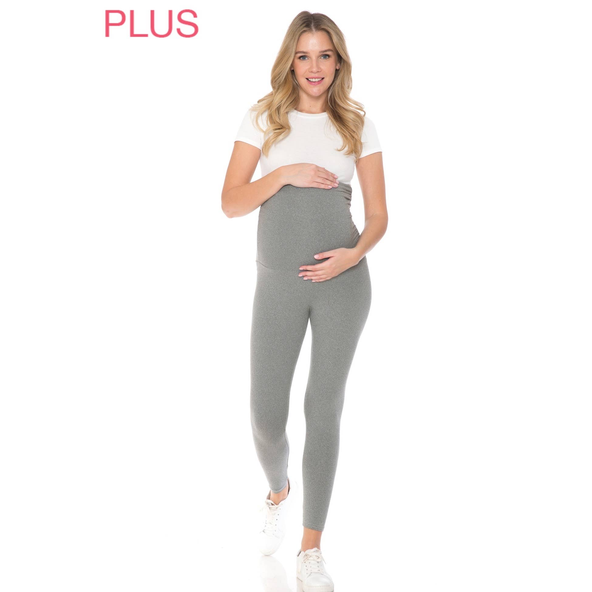 Leggings Depot - Vendita all'ingrosso Pantaloni - Premaman - Leggings premaman Plus Size morbidi e solidi12