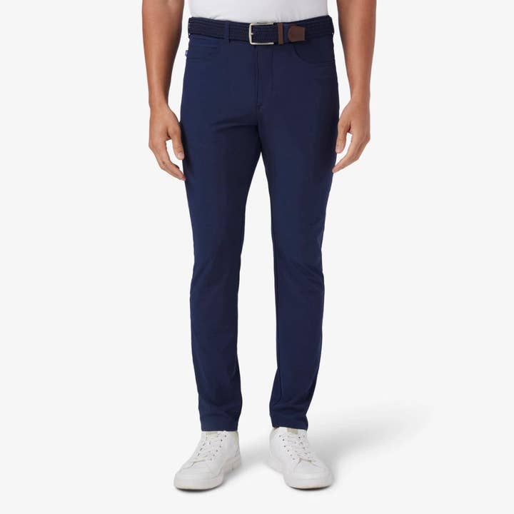 Helmsman 5 Pocket Pant - Navy Solid for wholesale by Mizzen+Main