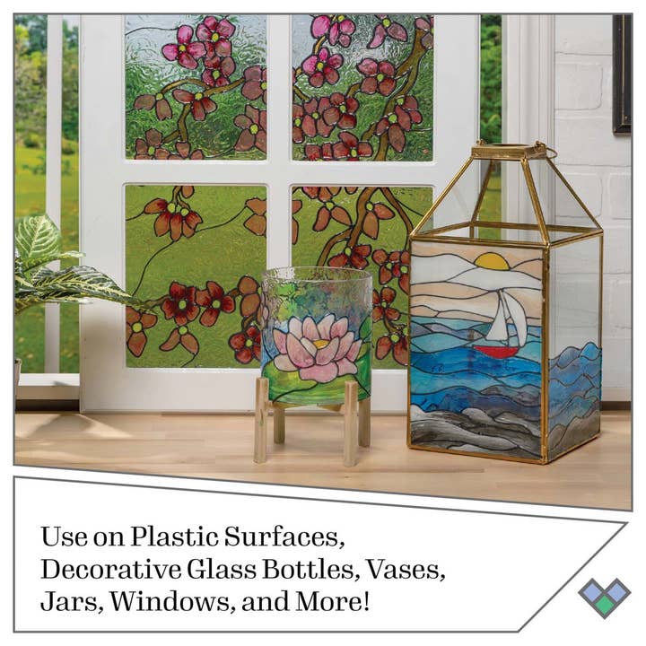Plaid Crafts - Wholesale Craft Supplies - Gallery Glass Pattern Set Scenery 3pc.