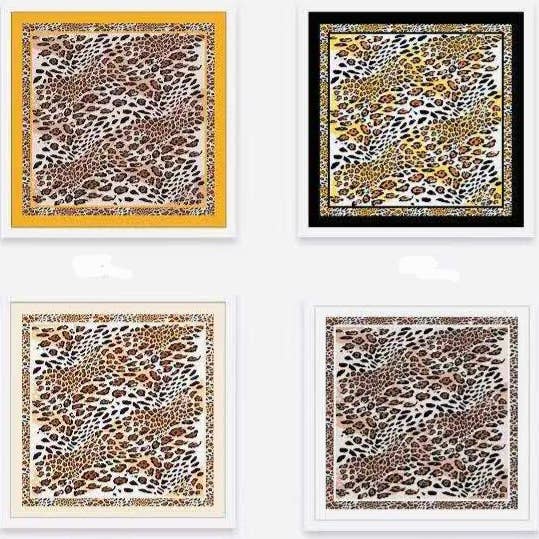 Silk-Feeling Square Scarves - 70 cm x 70 cm nini6014 for wholesale by Nola by bijusol