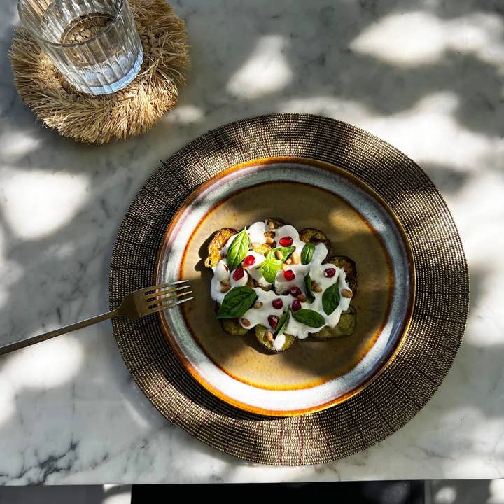 Bazar Bizar Living - Wholesale Placemat - The Beaded Placemat - Gold2