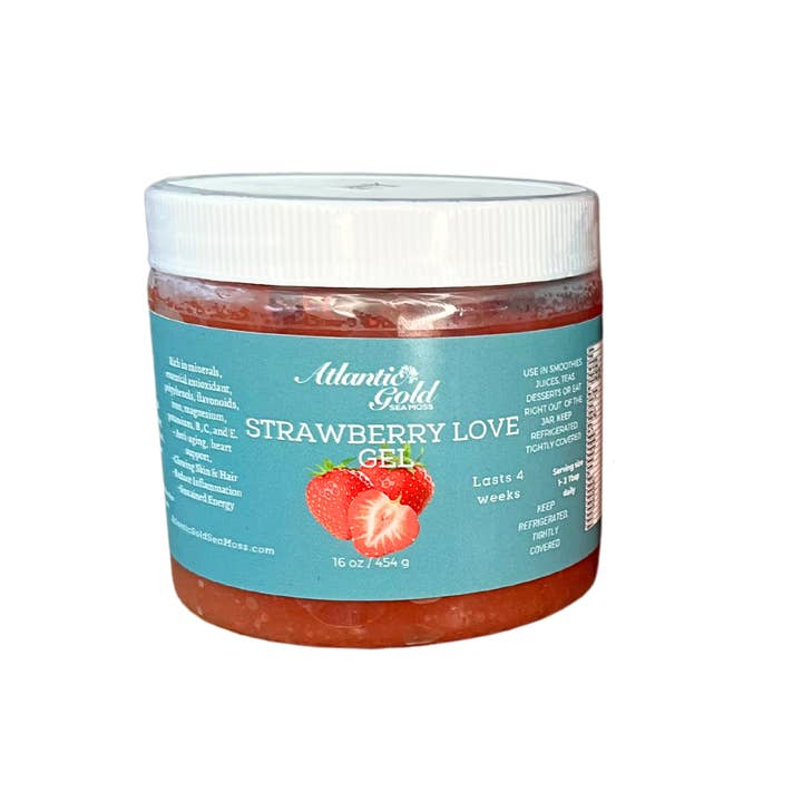 Atlantic Gold Sea Moss - Wholesale Oral Supplement/Vitamin - Strawberry Love Sea Moss Gel