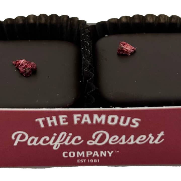 World Wide Gourmet Foods, Inc. - Wholesale Chocolate Box - 2-Piece Dark Chocolate Raspberry Meltaways 5 Caddy Bundle1