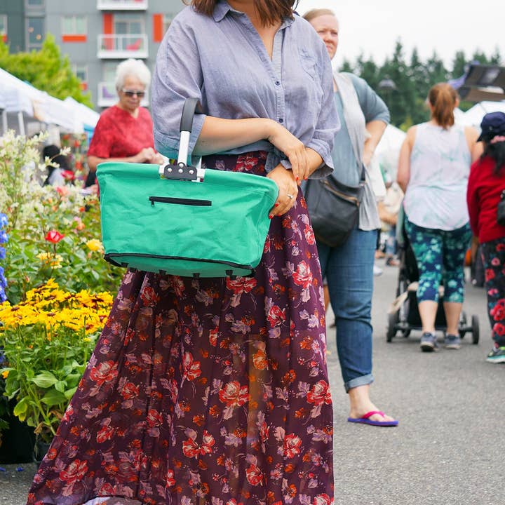 RSVP International - Wholesale Basket - Market Basket - Turq.5