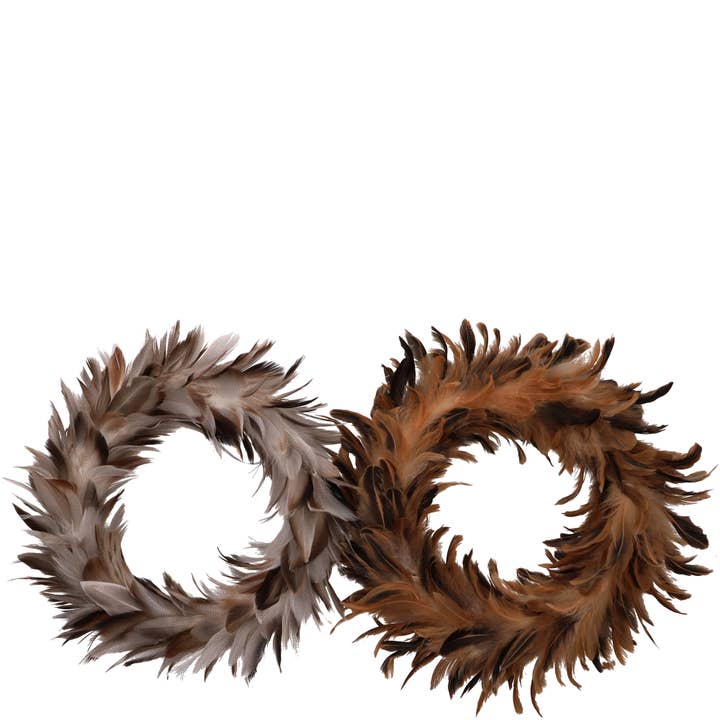 Feder Kranz Timor Zum Hängen, 2 Farben, D30cm, Inn für den Großhandel von Vosteen