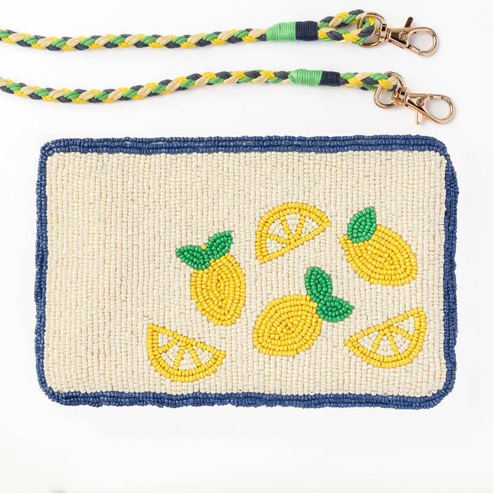 Leila Lemons Pärlbroderad Kuvertväska Med Rem för wholesale av INK + ALLOY