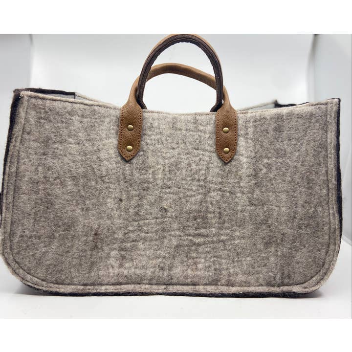 Fibres of Life - Wool & Felt - Wholesale Tote Bag - Women's - The Grab-&-Go Carry All | Felt Wool Tote Bag | Soft Yarn Bag47