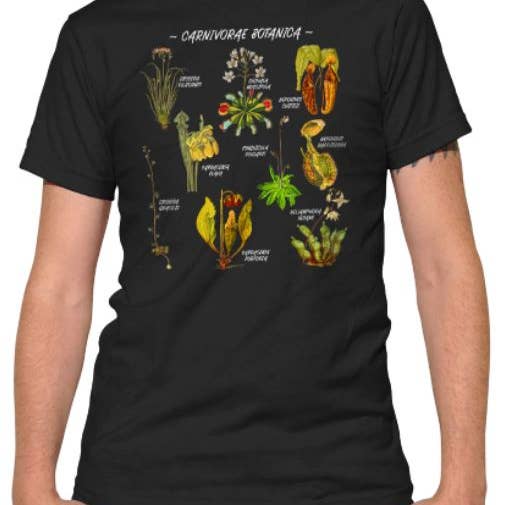 Boredwalk - Wholesale Screen Printed T-Shirt - Men's - Men's Carnivorae Botanica Chart T-Shirt
