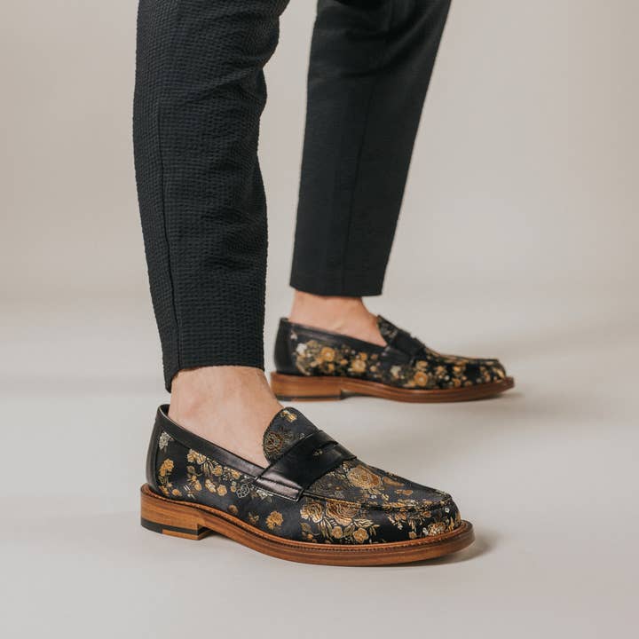 The Fitz Loafer in Eden Noir for wholesale on Faire