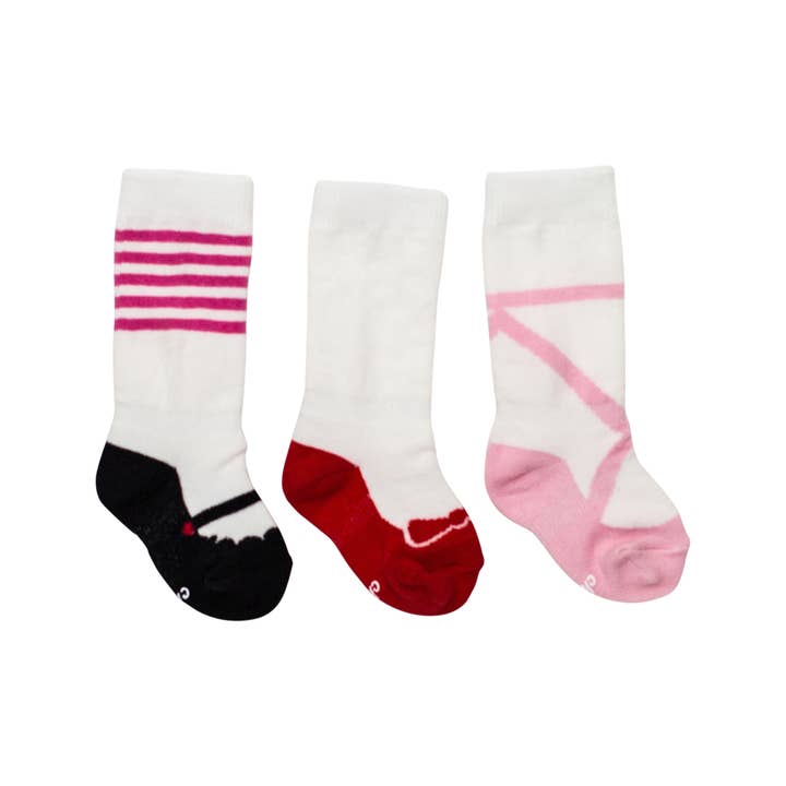 Chaussettes bébé fille - Lot de 3 pour la vente par Cheski Sock Company