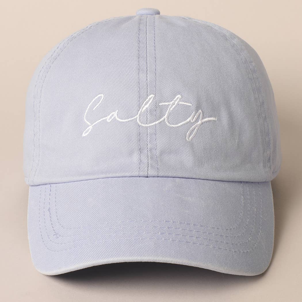 Fashion City - Wholesale Baseball Cap - Women's - Salty Lettering Embroidery Baseball Cap9