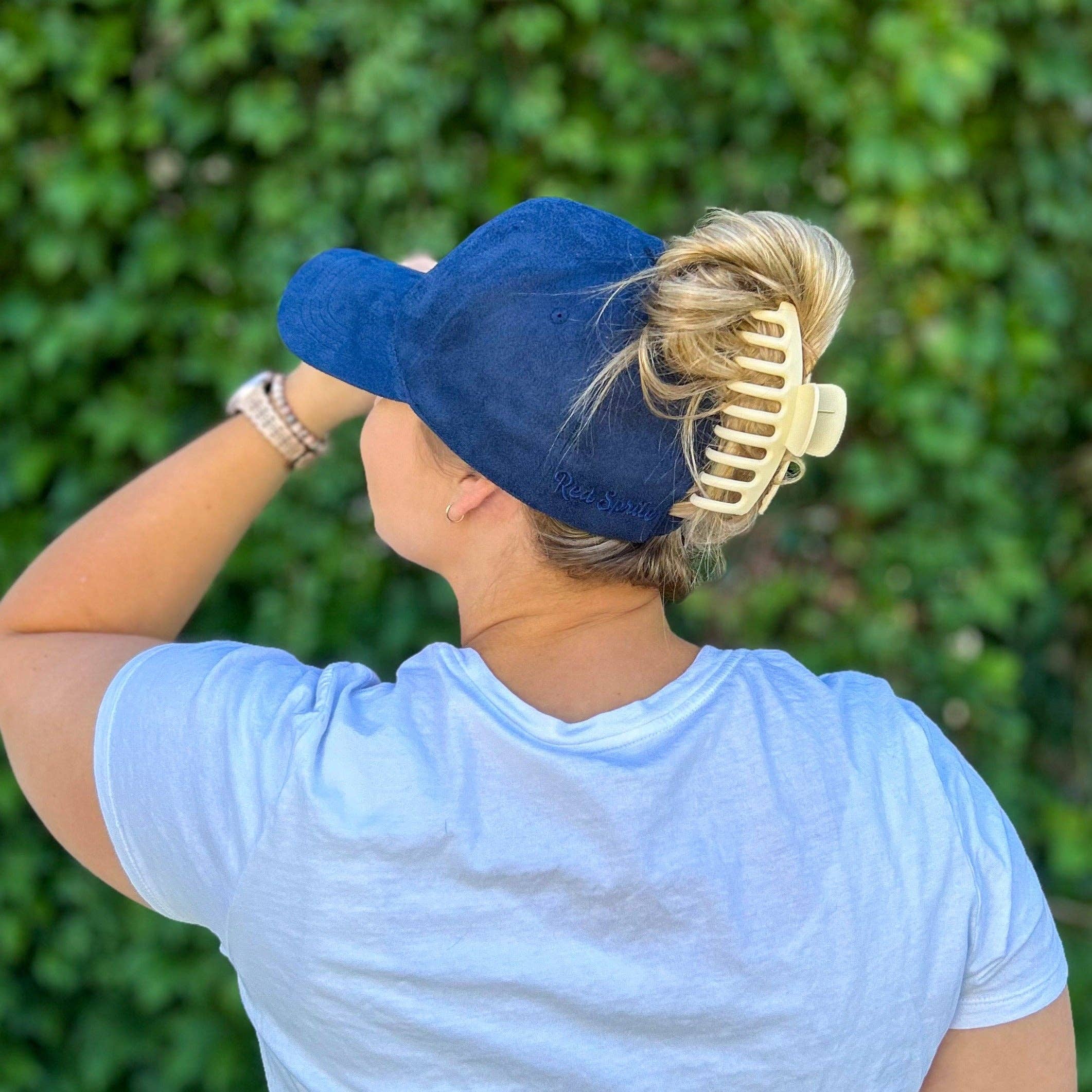 Red Sprite Hats - Wholesale Baseball Cap - Women's - Hidden Messy Bun Baseball Cap 1.0, High Ponytail Hat0