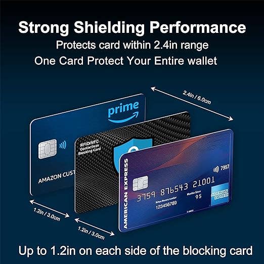 Tap and Share - Wholesale Card Holder - Unisex - Tap and Share Premium NFC & RFID Blocking Card - 4 Pack | Premium Contactless NFC Credit Debit Card Passport Protector Blocker Set for Men & Women, Elegant Slim Design Perfectly fits in Wallet/Purse
