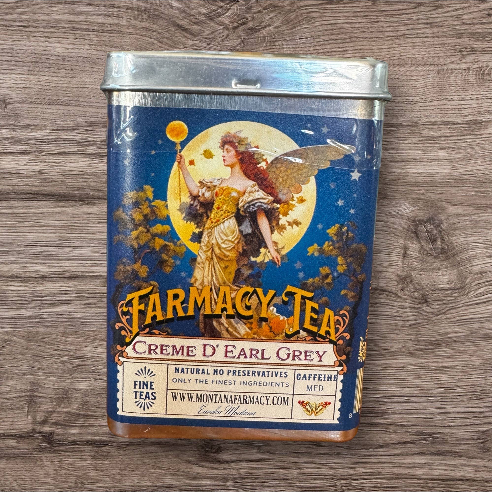 Montana Farmacy - Wholesale Tea Bags - Travel Tea TIN with Angel of Earl Grey Cream Tea bags 1