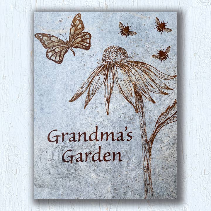 Garden Art | Garden Stake | Yard Art | Coneflower | 6" X 8" for wholesale by Art of the Tile