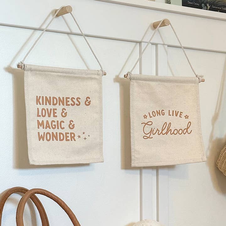 Cherrypick - Wholesale Sign - Long Live Girlhood Canvas Hang Sign - Canvas Banner Decor2