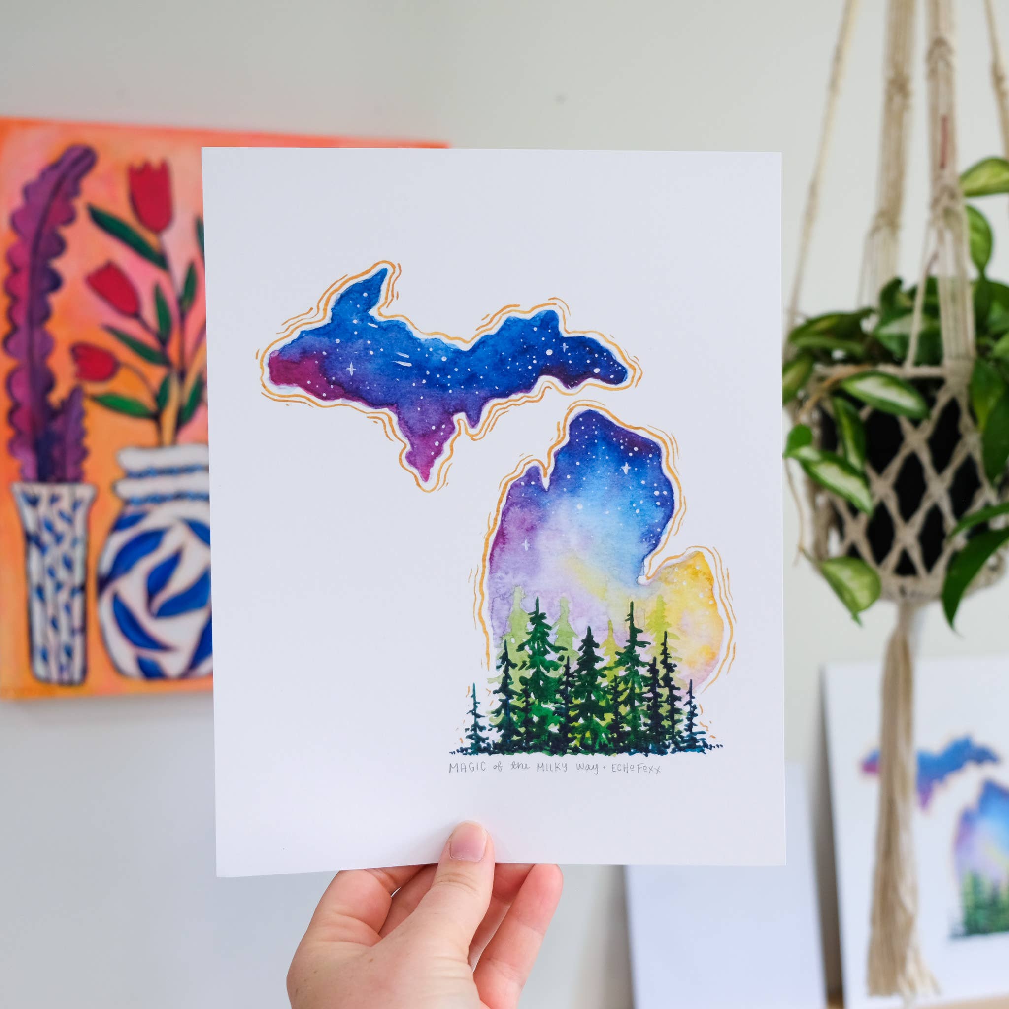 Echo Foxx - Wholesale Art Print - Magic of the Milky Way Michigan Print0