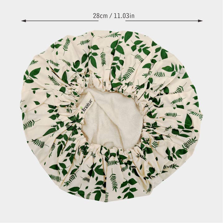 Max-Link Solutions Ltd - Venta al por mayor Gorros de ducha - Gorro de ducha de bambú y algodón Olnatur, sombrero de baño natural3